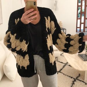 Vici Balloon Sleeve Cardigan, size Small